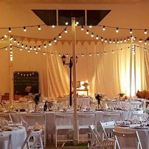 Guirlandes style Guinguette avec ampoules LED couleur blanc chaud