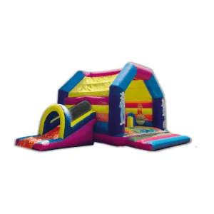 Château avec Obstacles et Toboggan